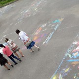 Конкурс детского рисунка на асфальте 